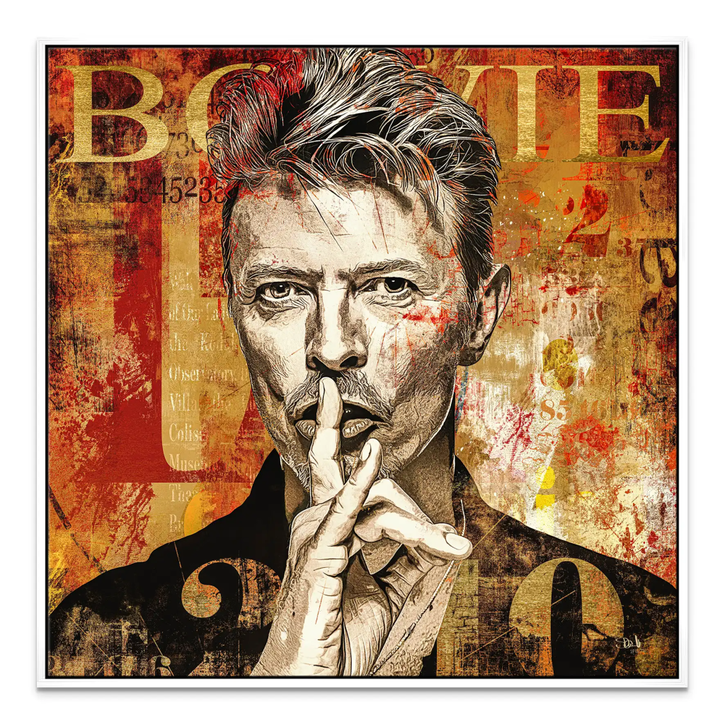 David Bowie Abstrakt Modern Style Leinwand Bild INGALERIE