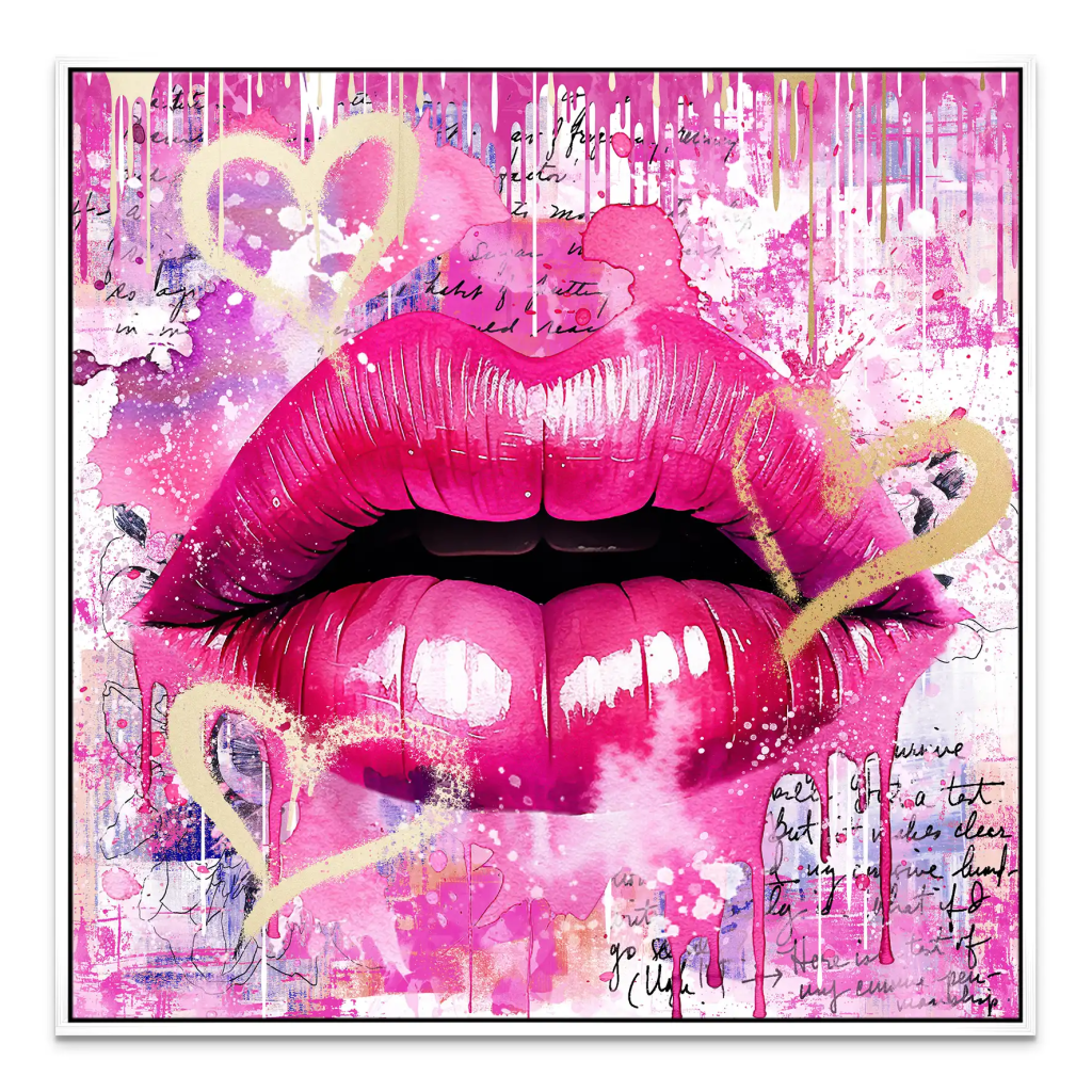 Sweet Lips Leinwand Bild INGALERIE