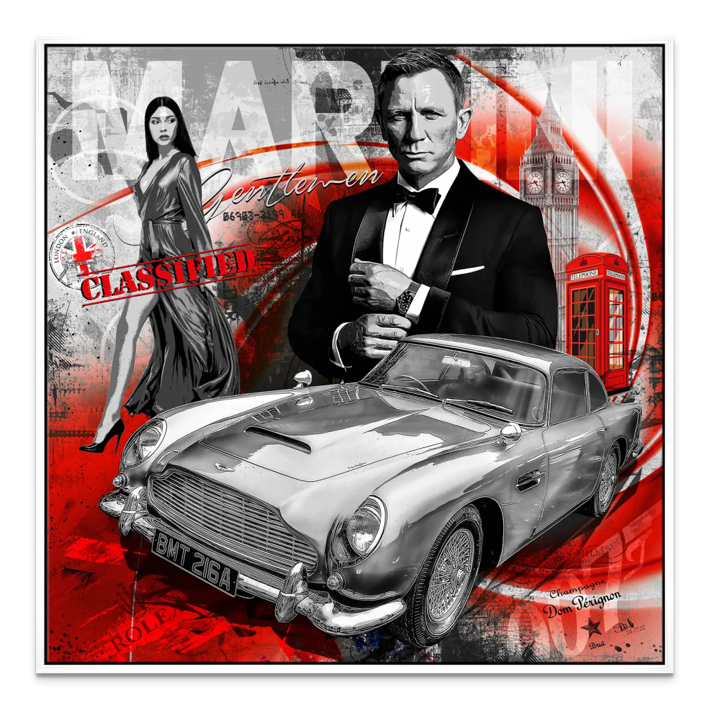 James Bond Martini Style Leinwand Bild INGALERIE