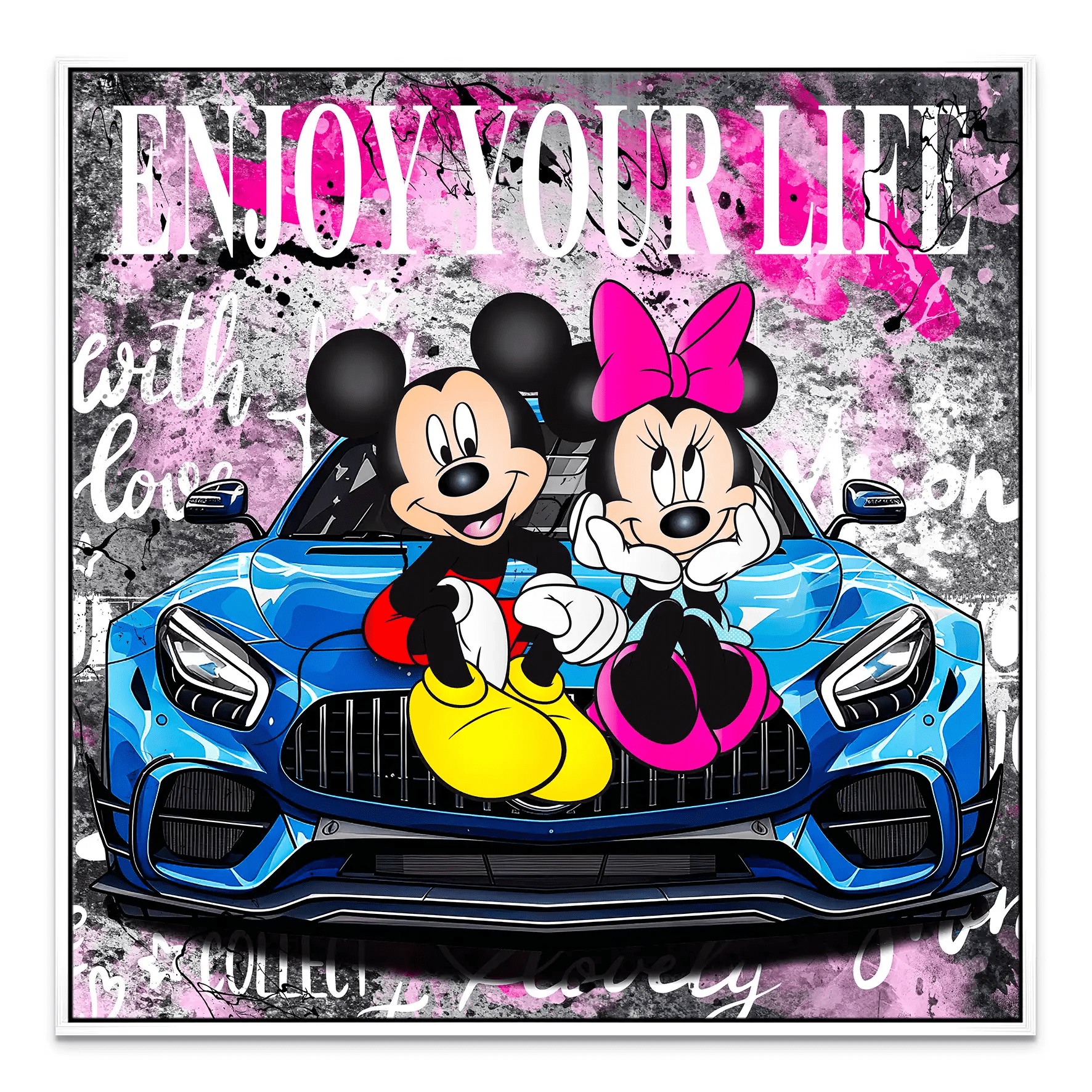 Micky & Minnie Enjoy Leinwand Bild INGALERIE