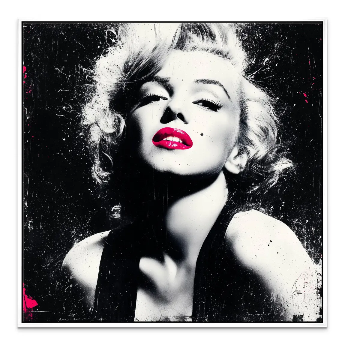 Monroe Noir Art Leinwand Bild