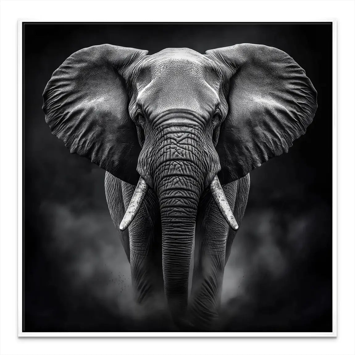 Elefant Black Style Leinwand Bild INGALERIE