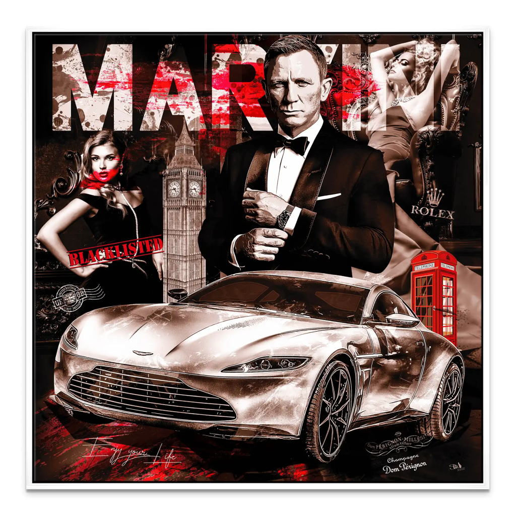 James Bond Modern Style Leinwand Bild INGALERIE