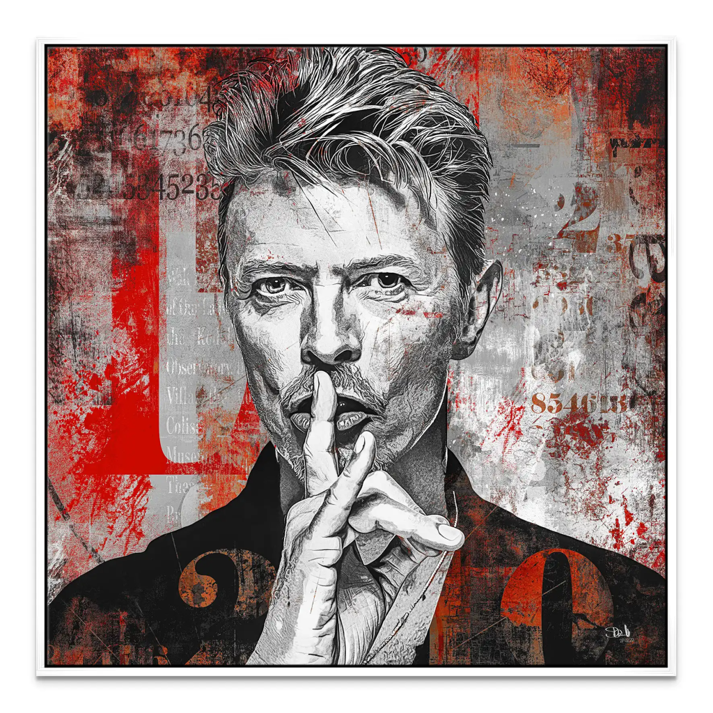 David Bowie Abstrakt Leinwand Bild INGALERIE