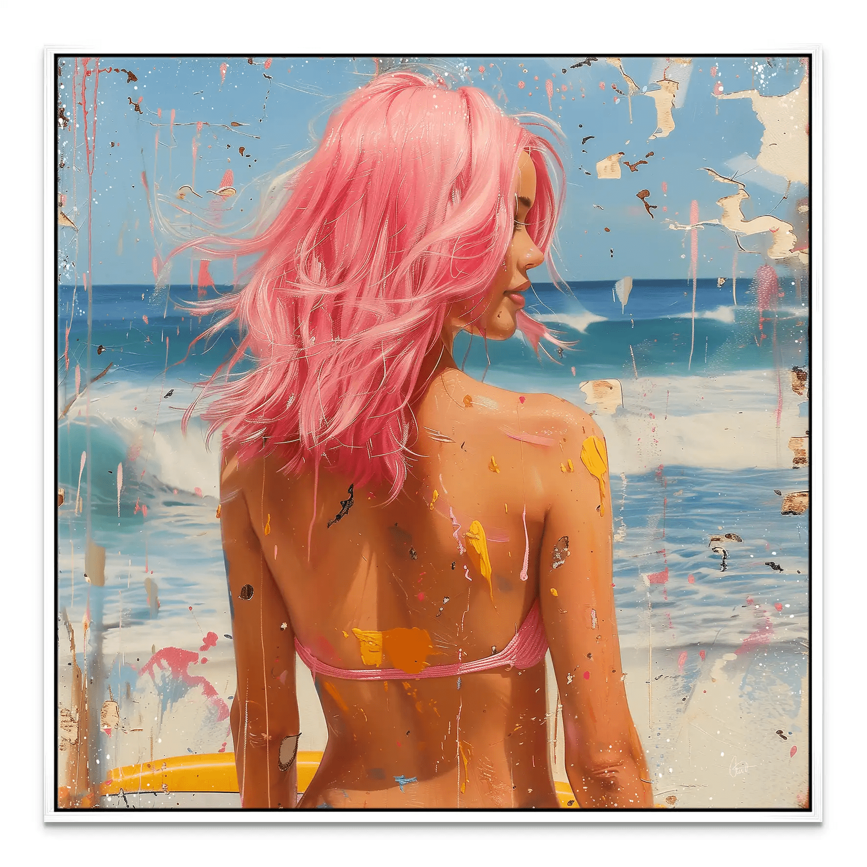 Beach Girl Nr.3 Leinwand Bild INGALERIE