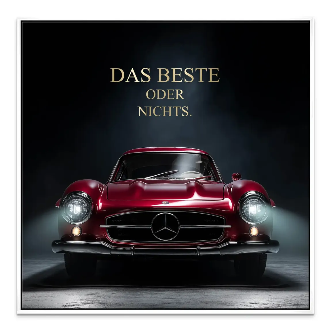Red Legend Mercedes 300SL Leinwand Bild