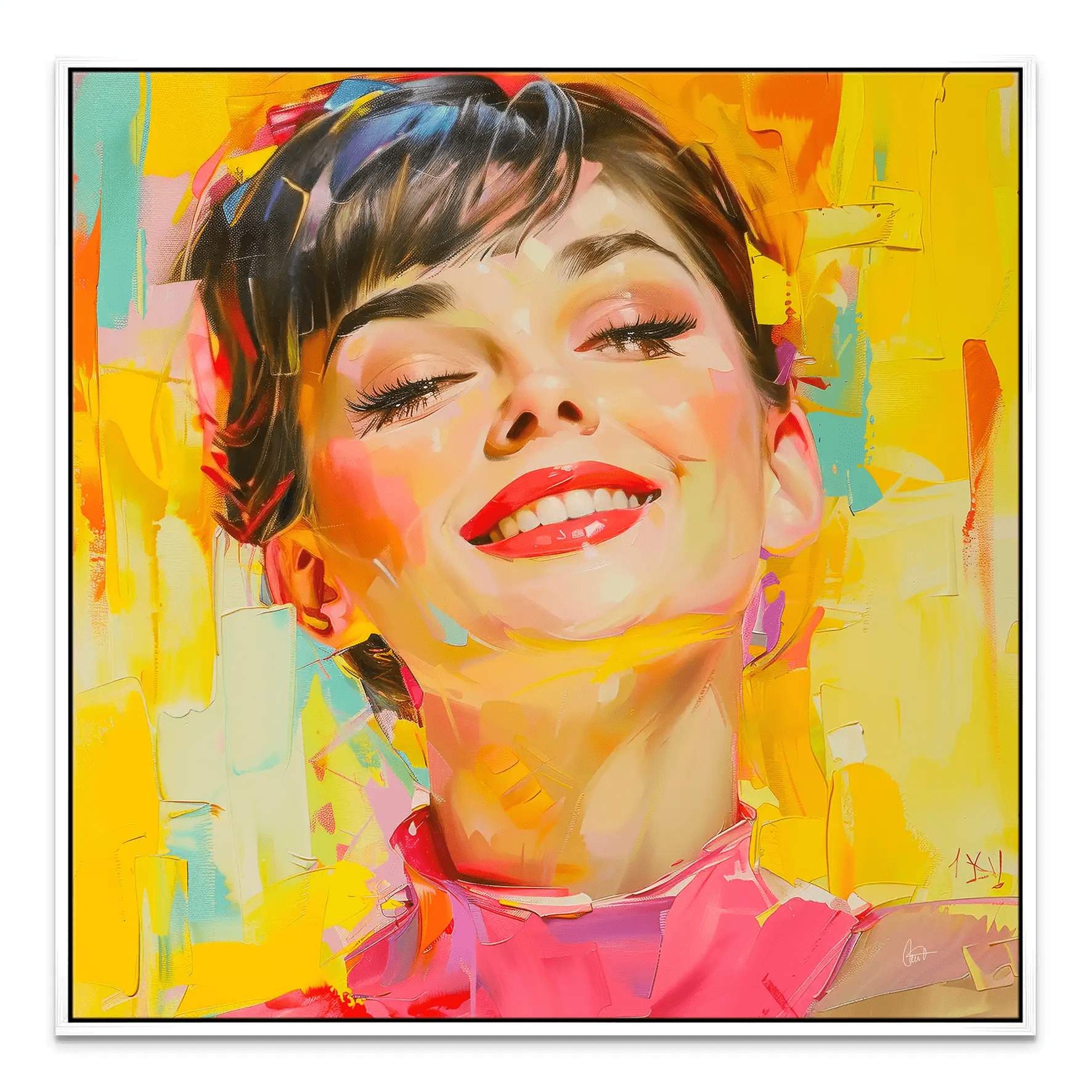 Audrey Modern Art Style Leinwand Bild INGALERIE