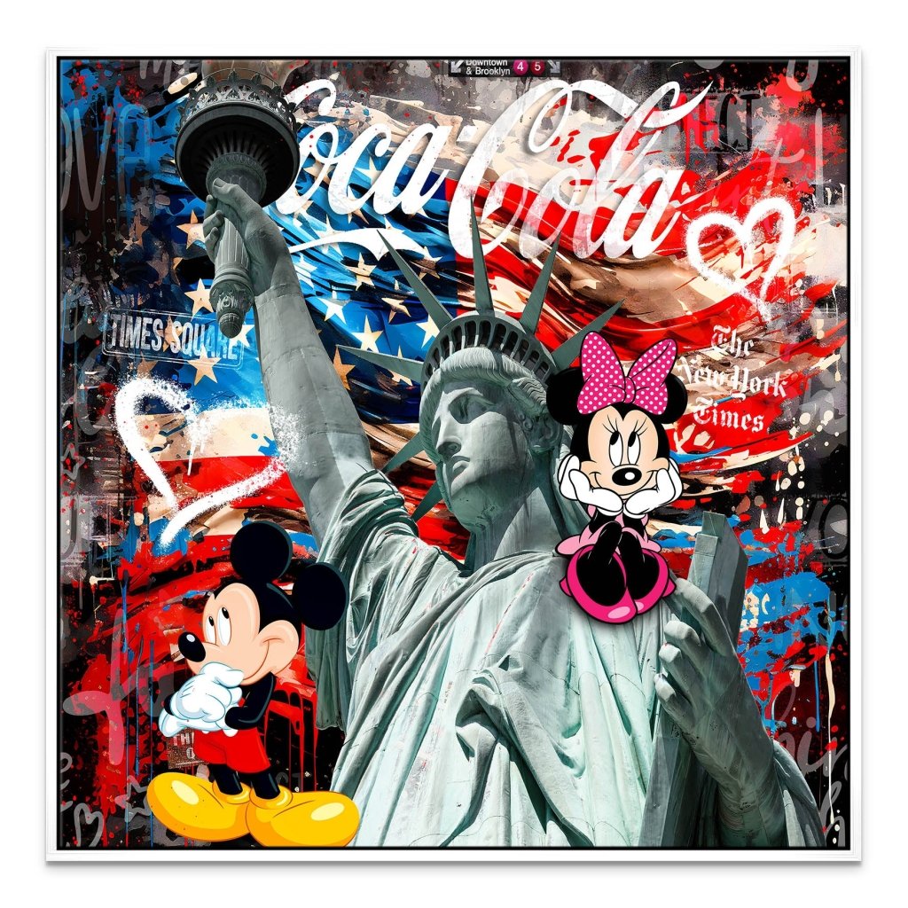 Micky USA Pop Art Leinwand Bild INGALERIE