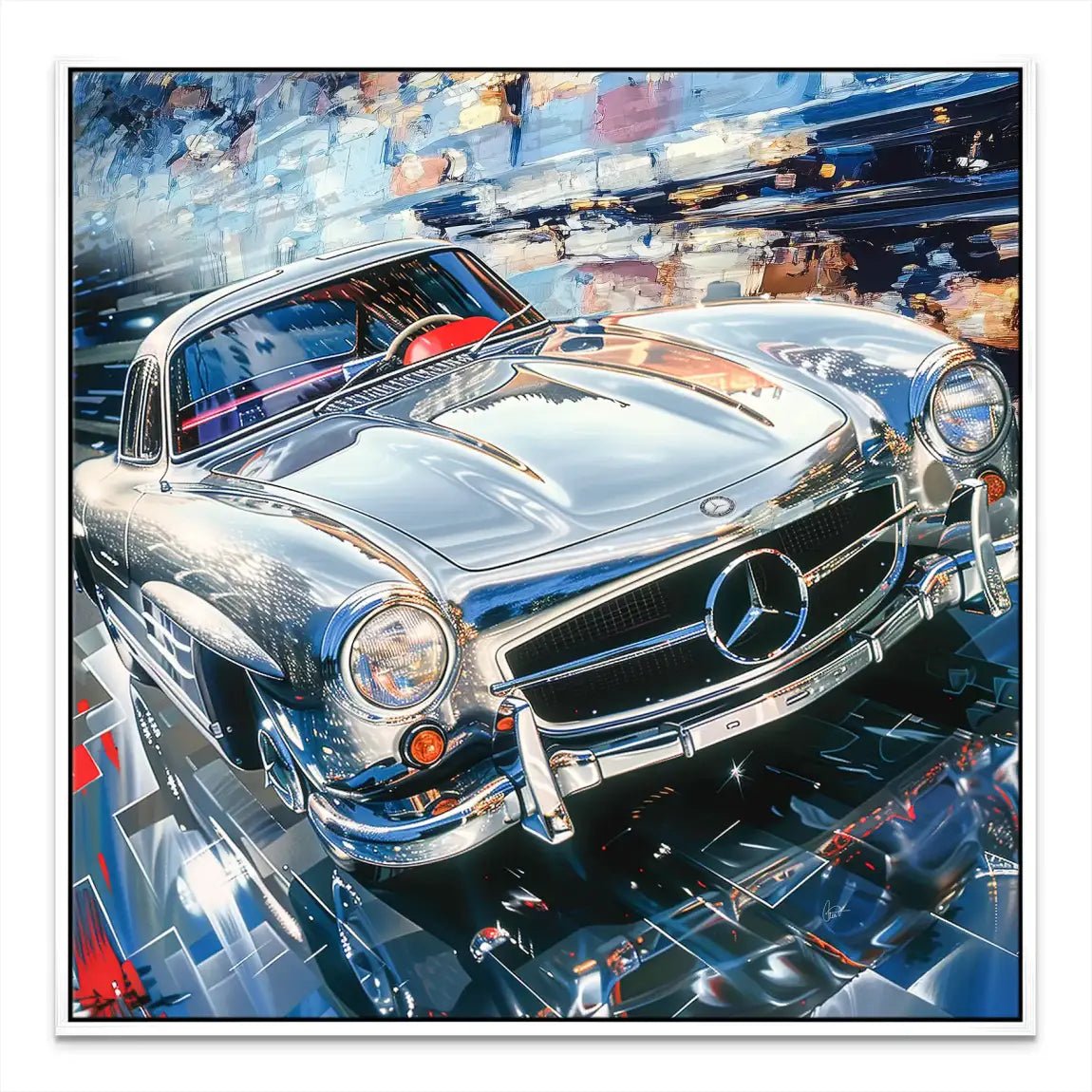 Mercedes 300 SL Leinwand Bild INGALERIE