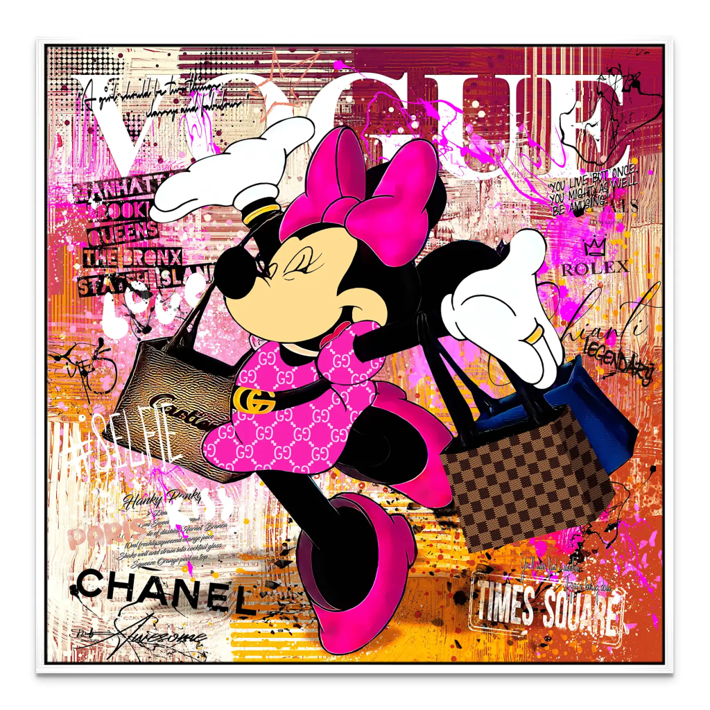 Minnie Vogue Modern Leinwand Bild INGALERIE