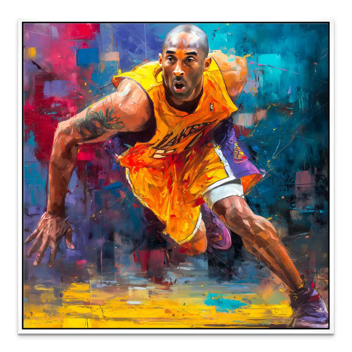 Kobe In Action Leinwand Bild INGALERIE