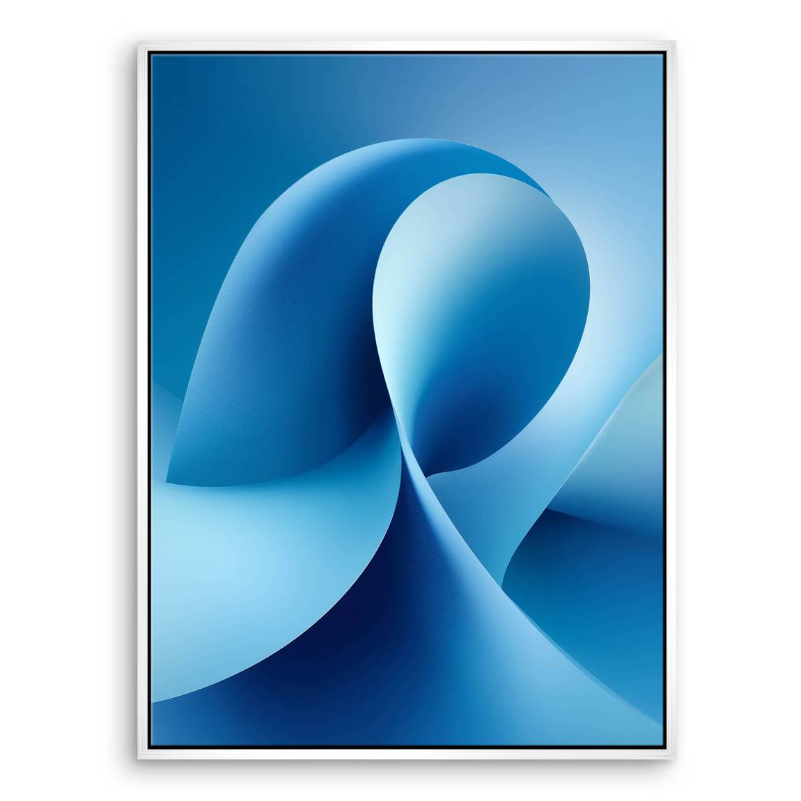 Blaue Welle Leinwand Bild