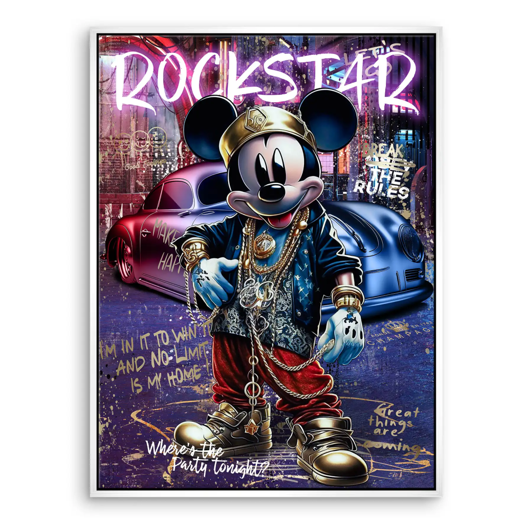 Micky Rockstar Leinwand Bild INGALERIE