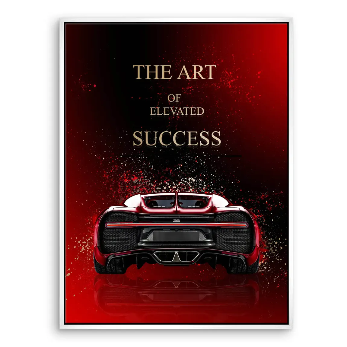 Art of Success Bugatti Leinwand Bild