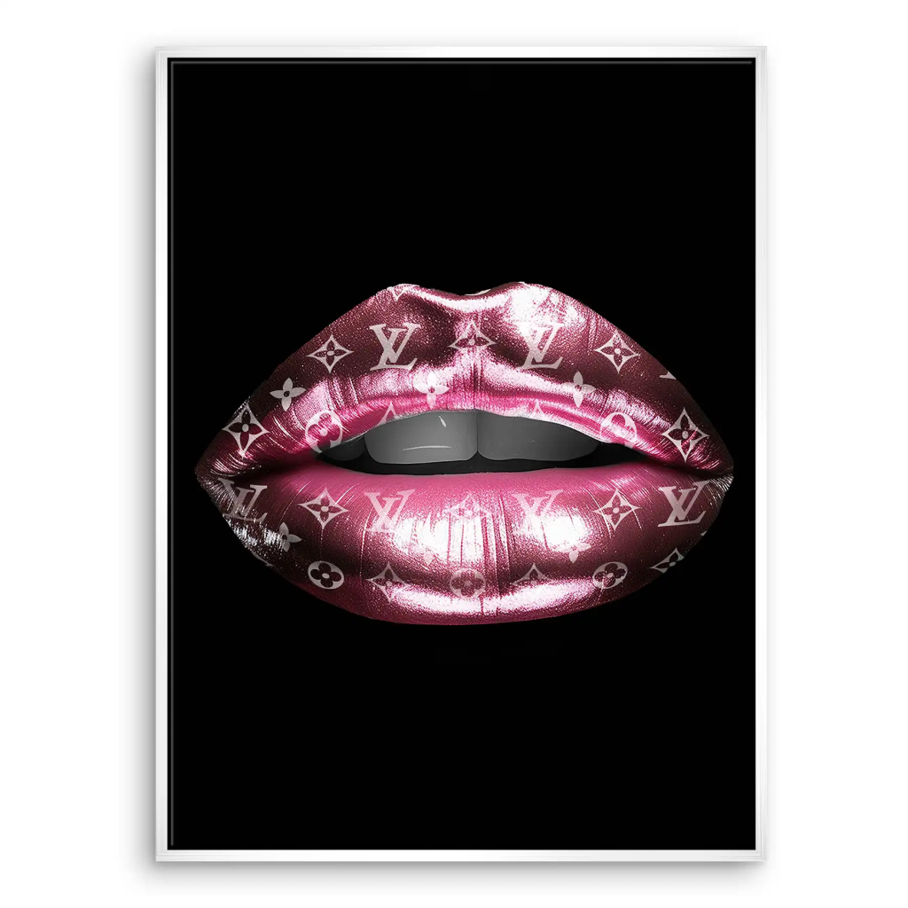 Vuitton Metallic Lips Leinwand Bild INGALERIE