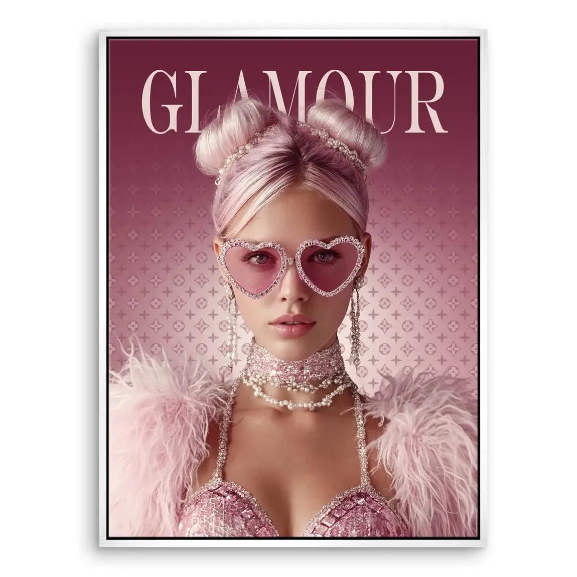 Glamour Lady Leinwand Bild