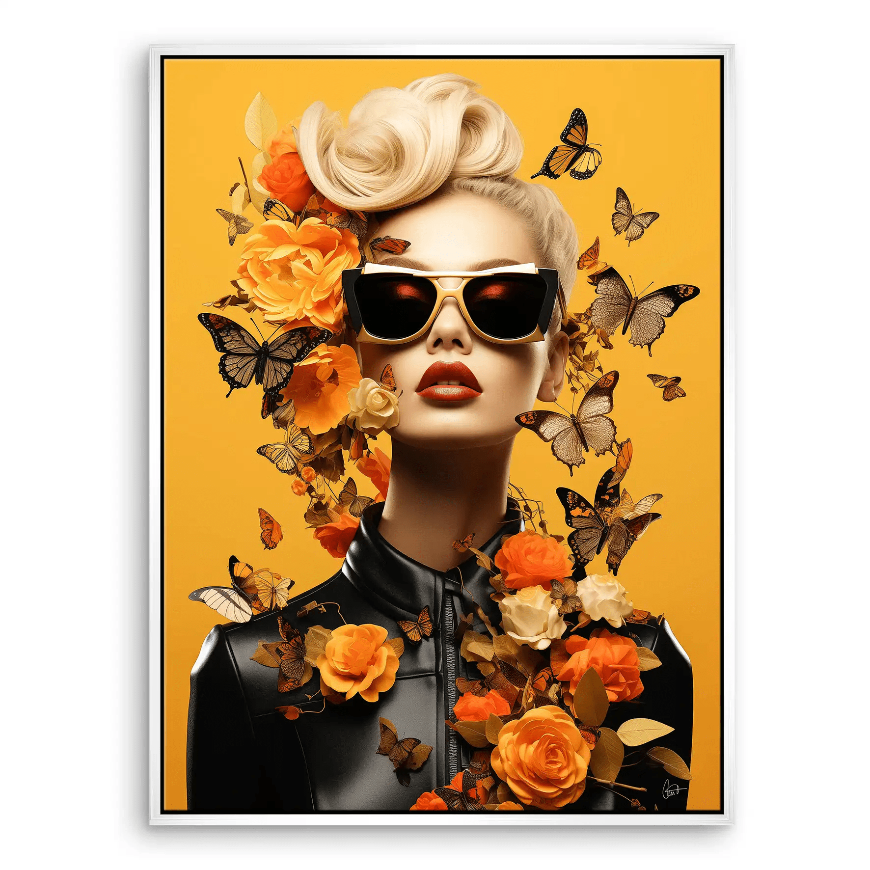 Butterfly Fashion Leinwand Bild INGALERIE