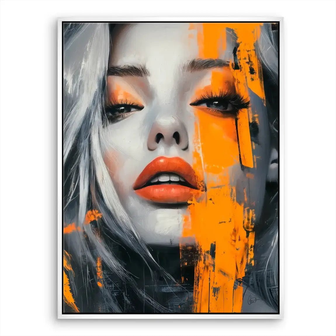 Orange Beauty Leinwand Bild INGALERIE