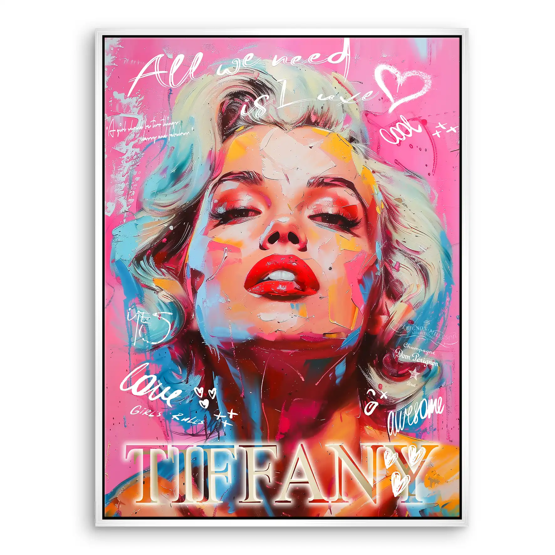 Marilyn Tiffany Leinwand Bild INGALERIE