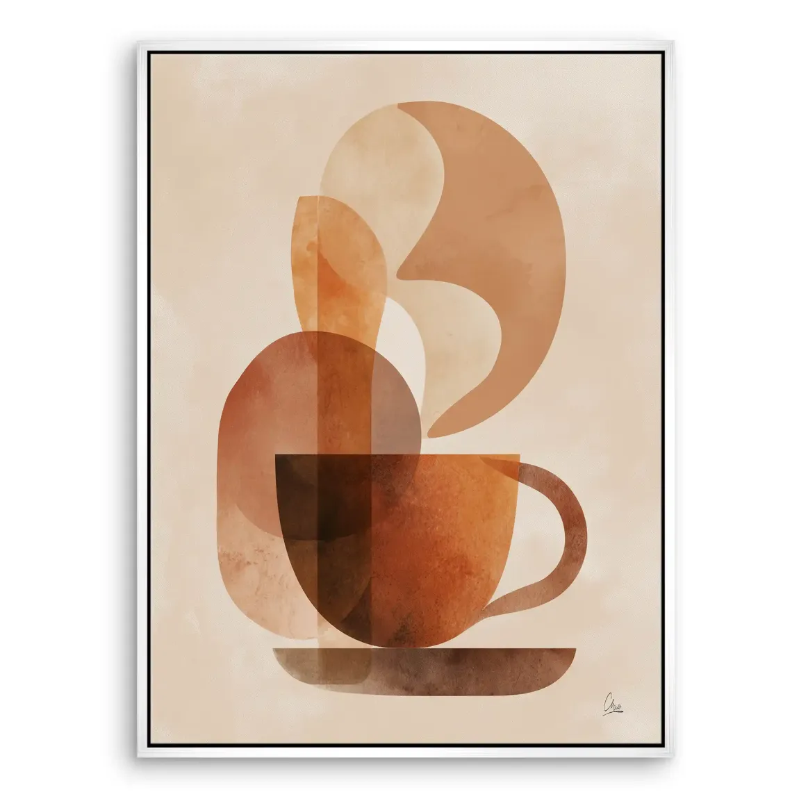 Warm Aroma Leinwand Bild