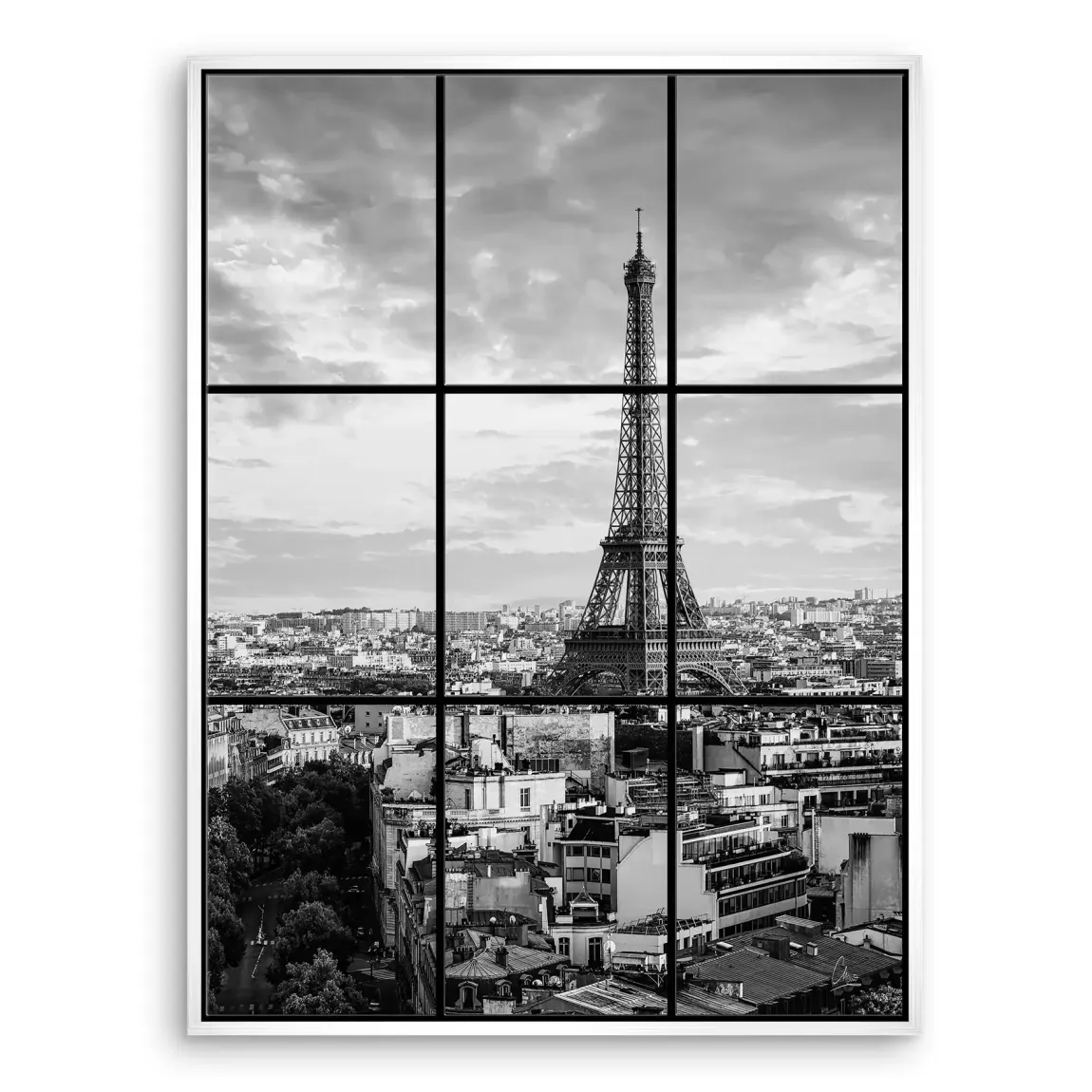 Eiffelturm über Paris Leinwand Bild