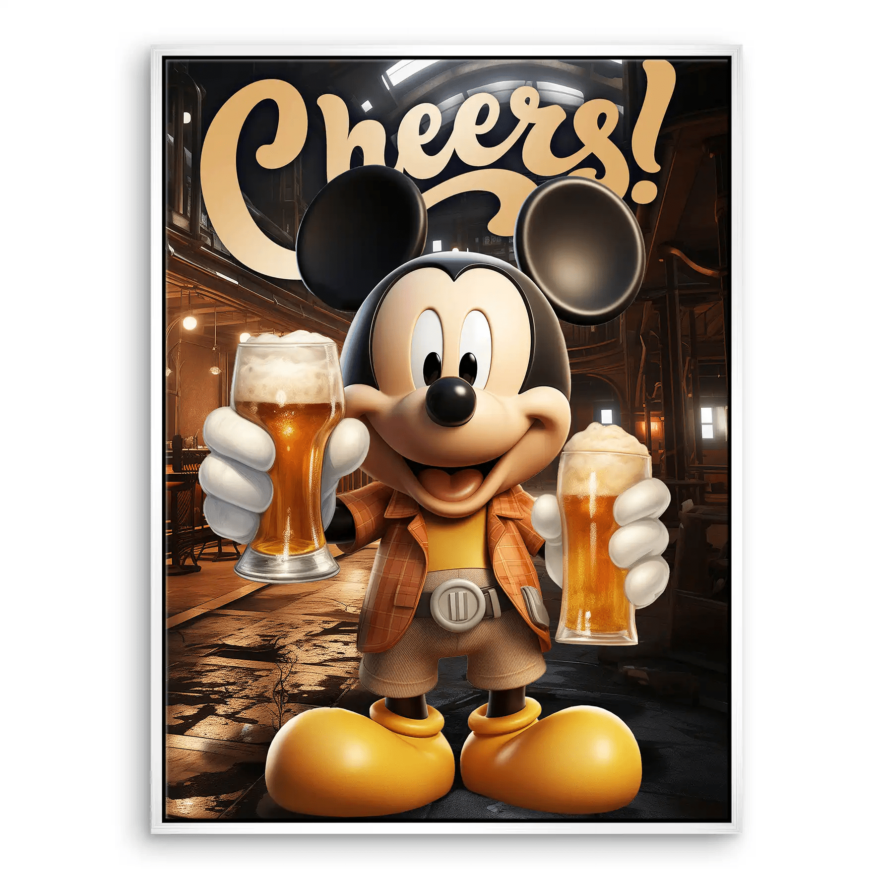 Micky Cheers Leinwand Bild INGALERIE