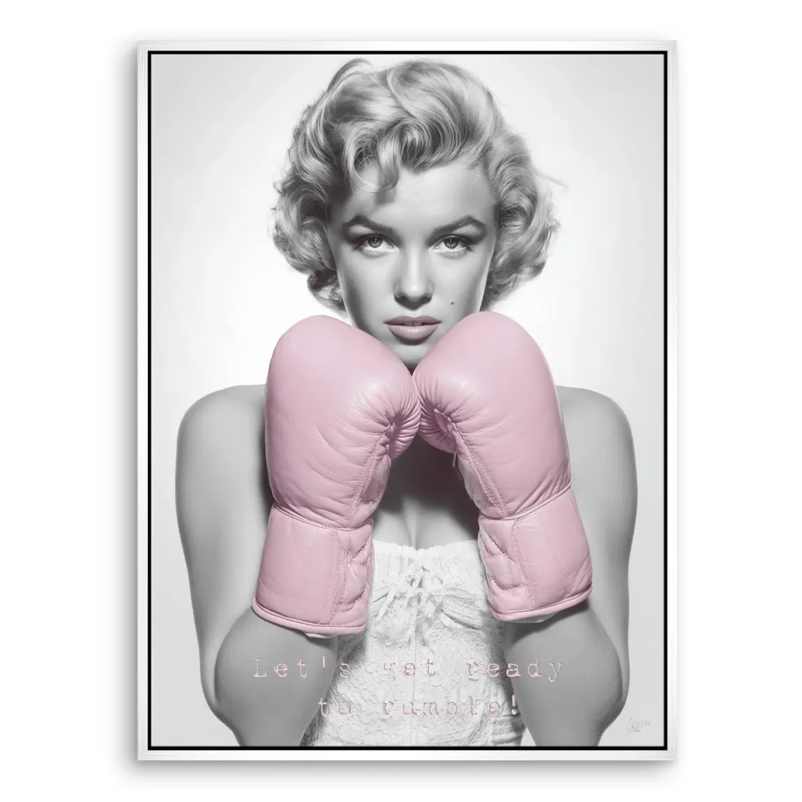Boxing Marilyn Monroe Leinwand Bild