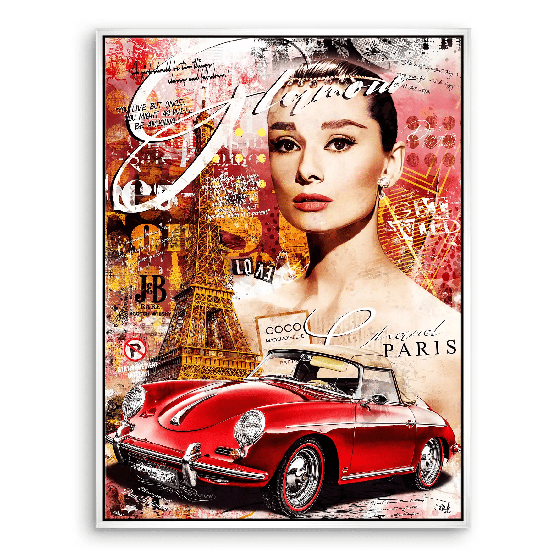 Audrey Paris Pop Art Leinwand Bild INGALERIE