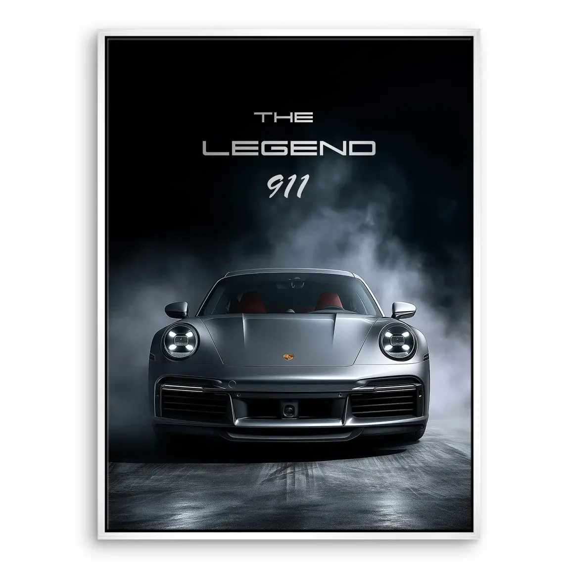 Silver Legend Porsche 911 Leinwand Bild