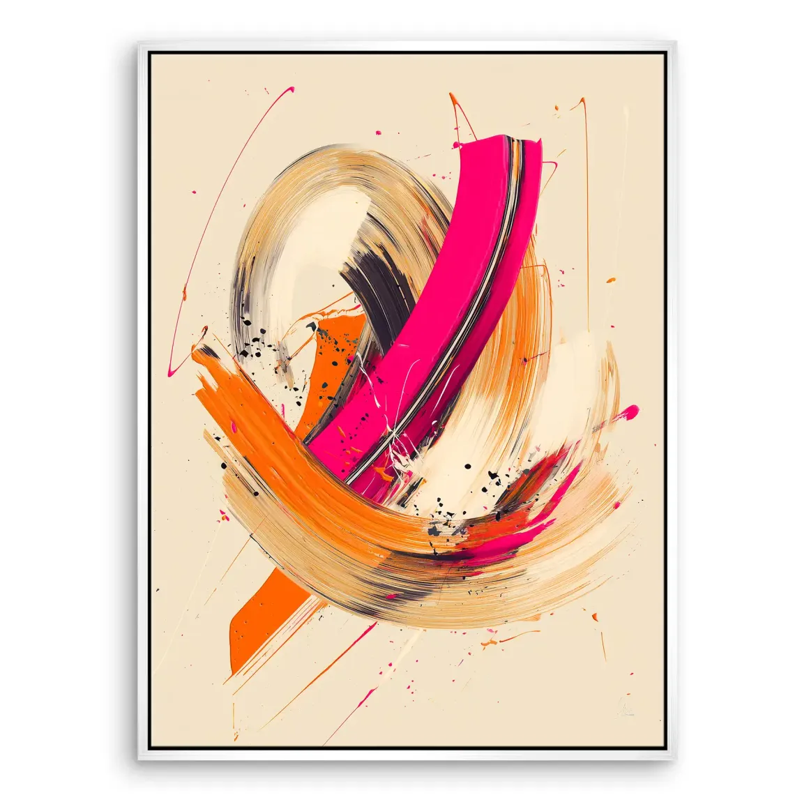 Bewegte Farbe Abstrakt Leinwand Bild