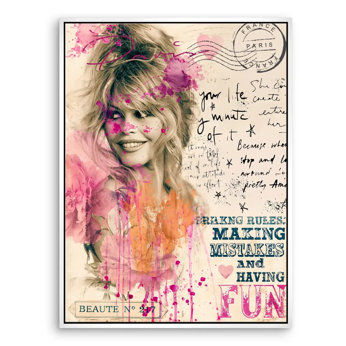 Bardot Paris Leinwand Bild