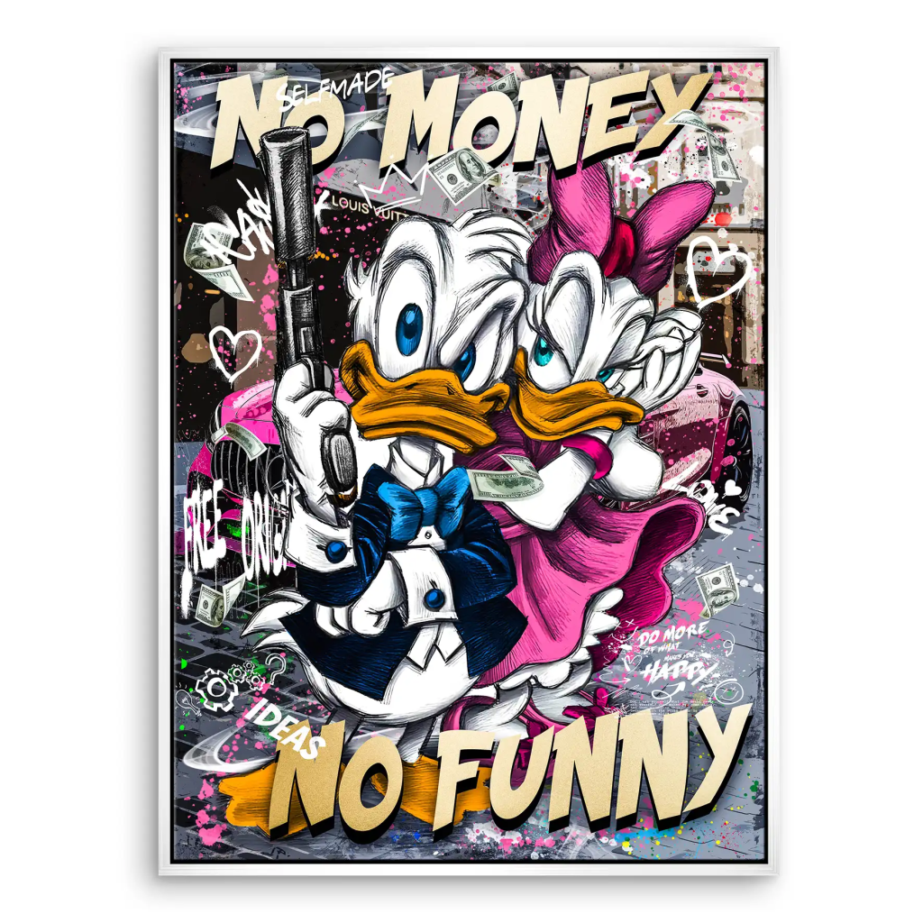 Donald No Money Leinwand Bild INGALERIE