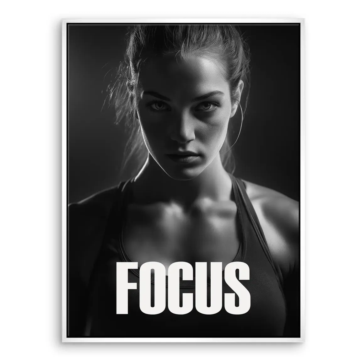 Focus Athletin Leinwand Bild