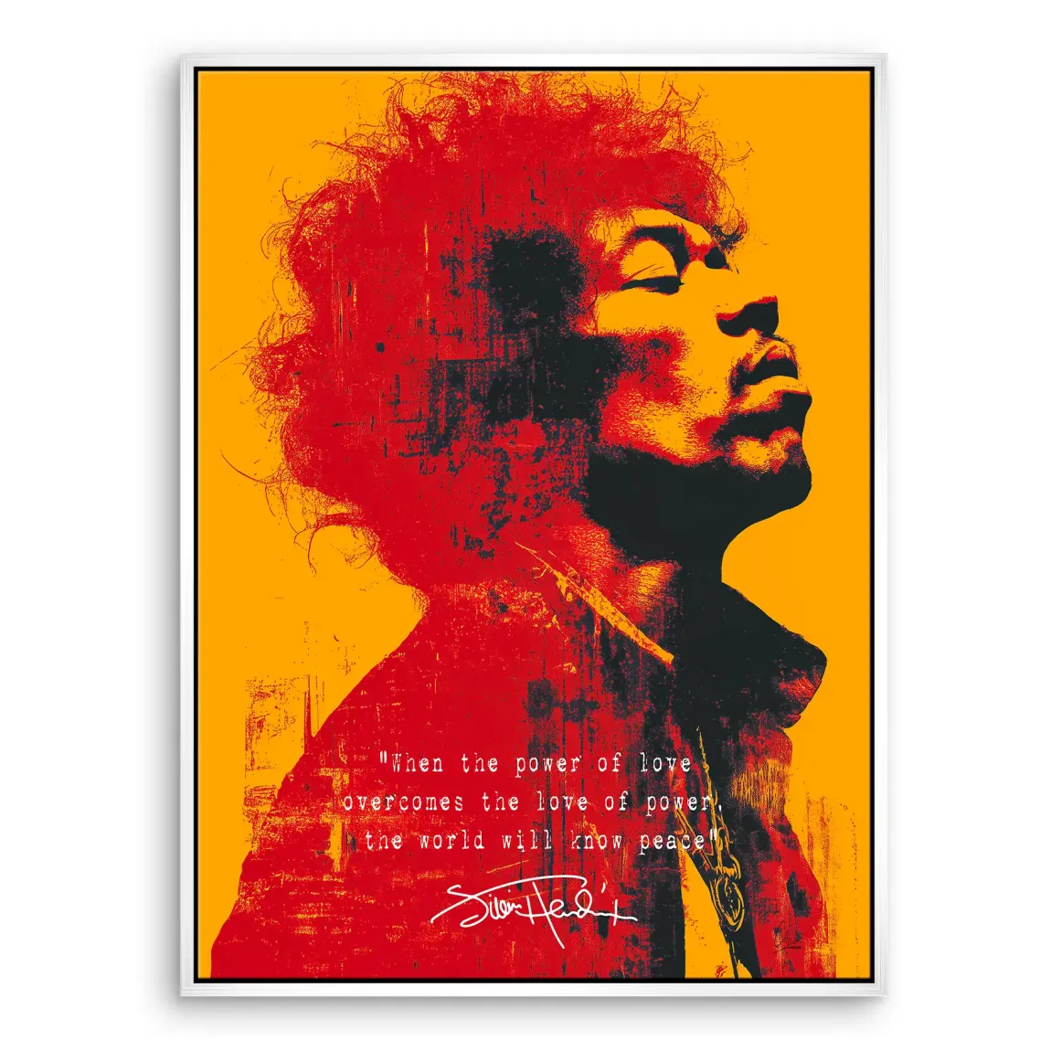 Electric Soul Hendrix Leinwand Bild