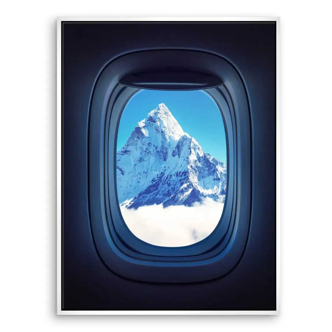 Flugzeugfenster Mount Everest Leinwand Bild