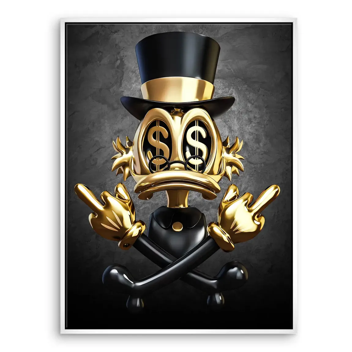 Dollar Vision Duck Leinwand Bild