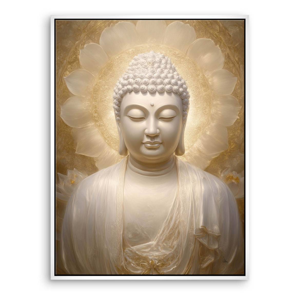 Goldener Buddha Leinwand Bild
