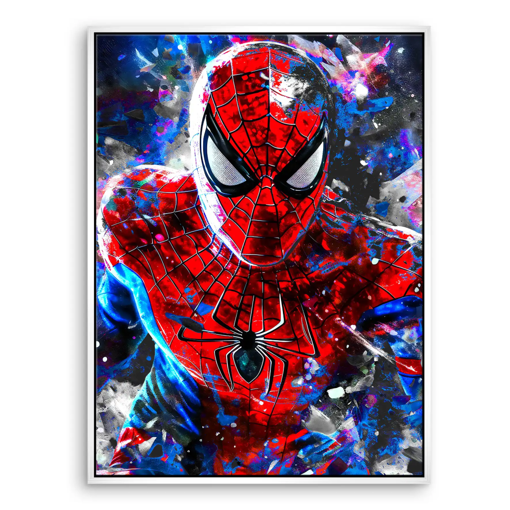 Spiderman Abstrakt Style Leinwand Bild INGALERIE