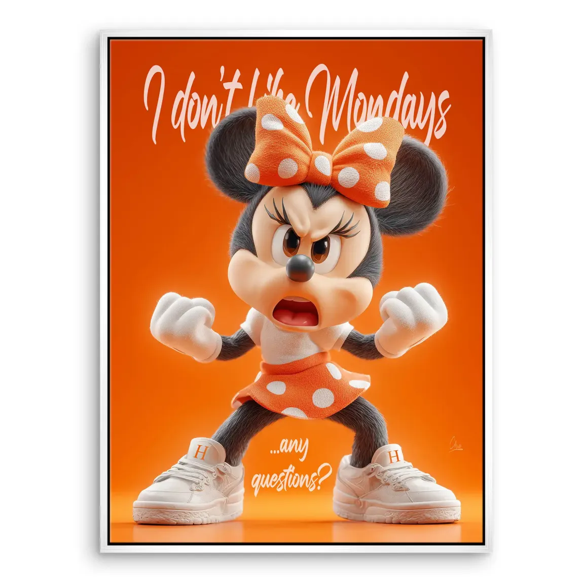 Monday Mood Minnie Maus Leinwand Bild