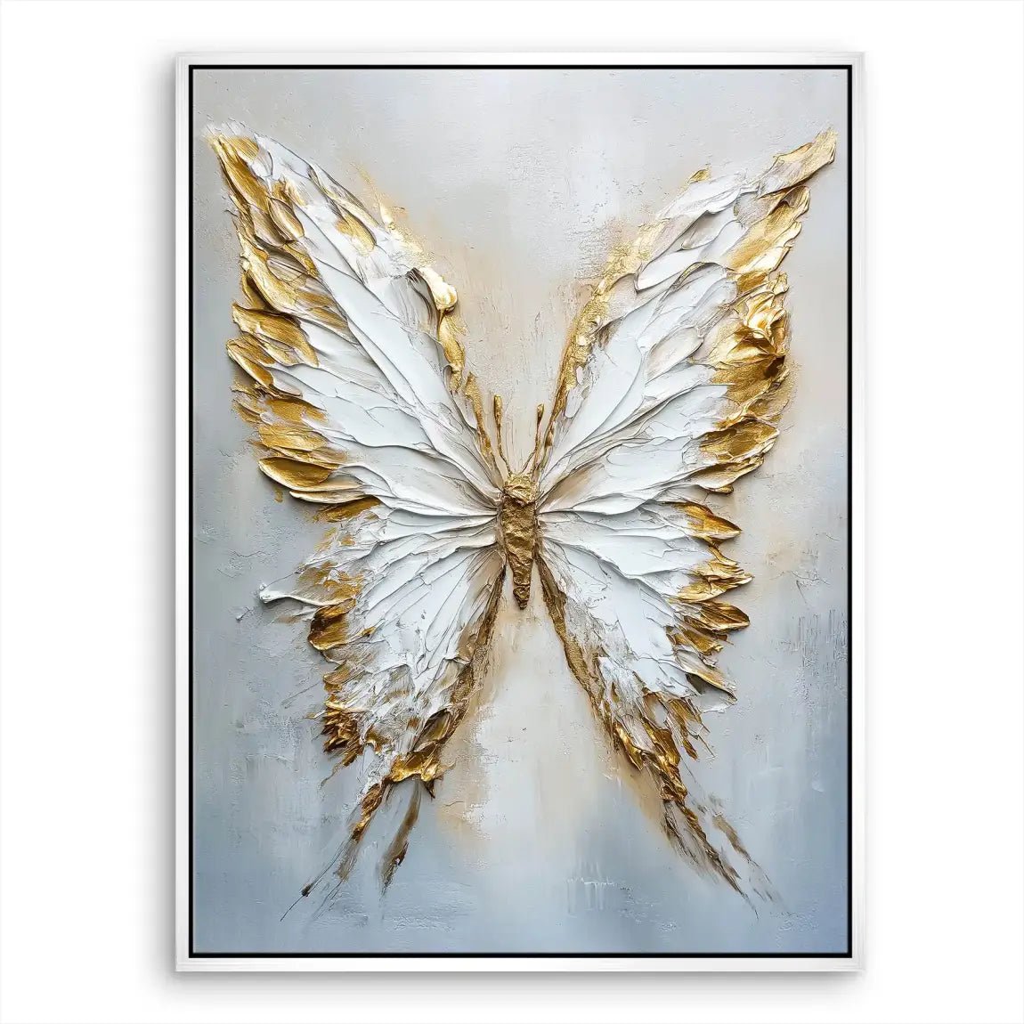 Schmetterling Gold Style Leinwand Bild INGALERIE