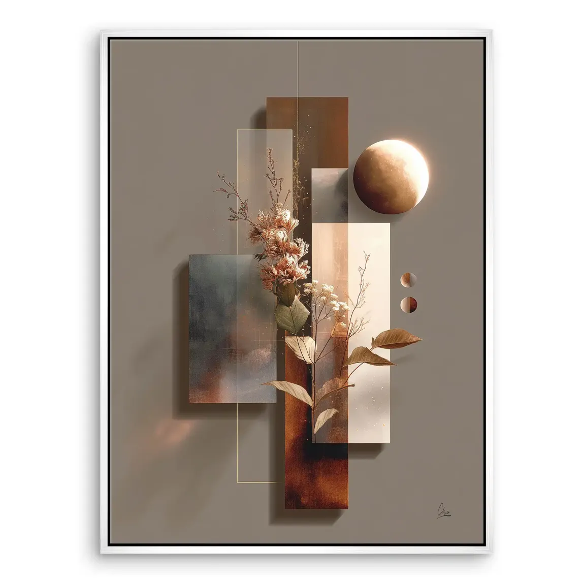 Celestial Bloom Harmony Leinwand Bild