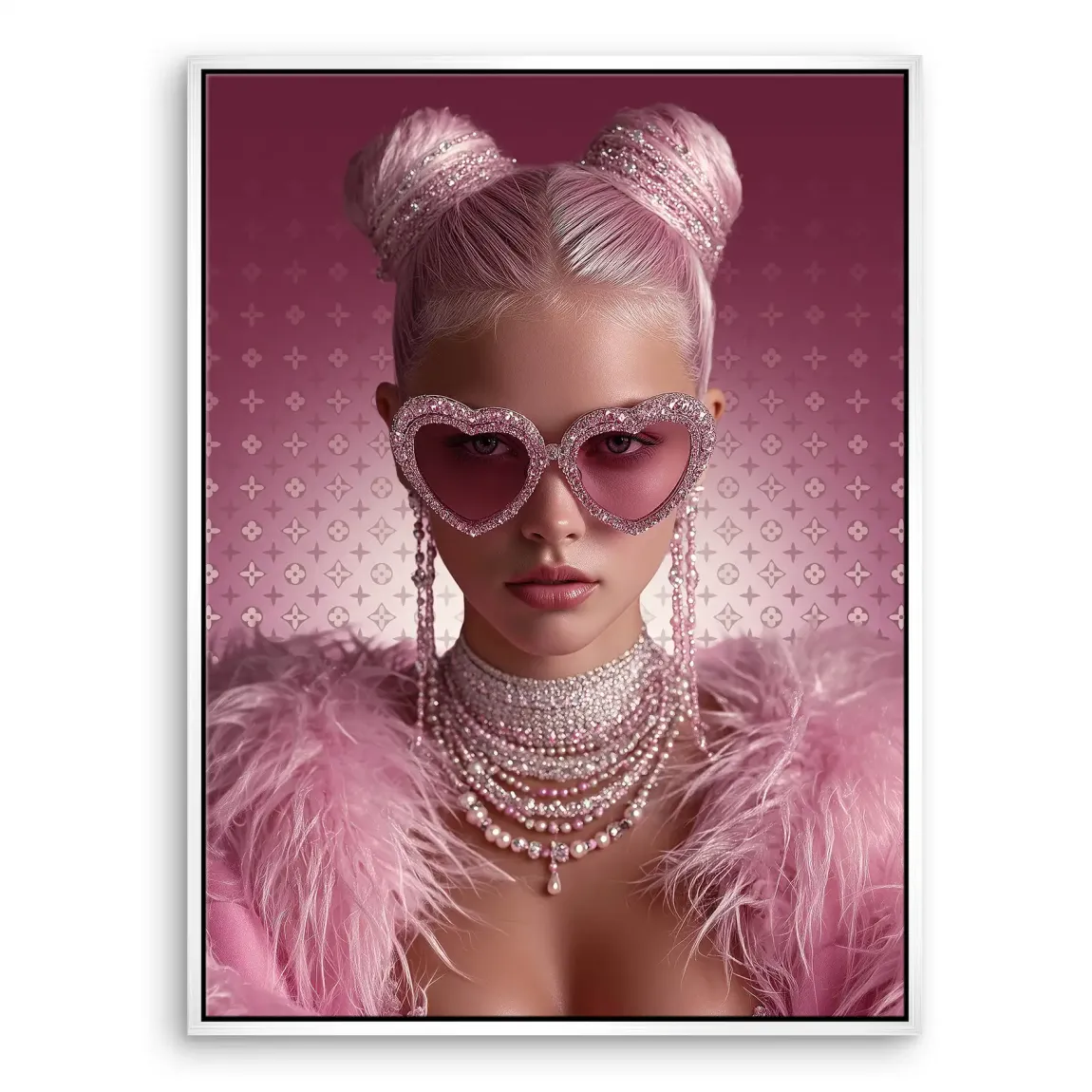 Glamour Girl Leinwand Bild