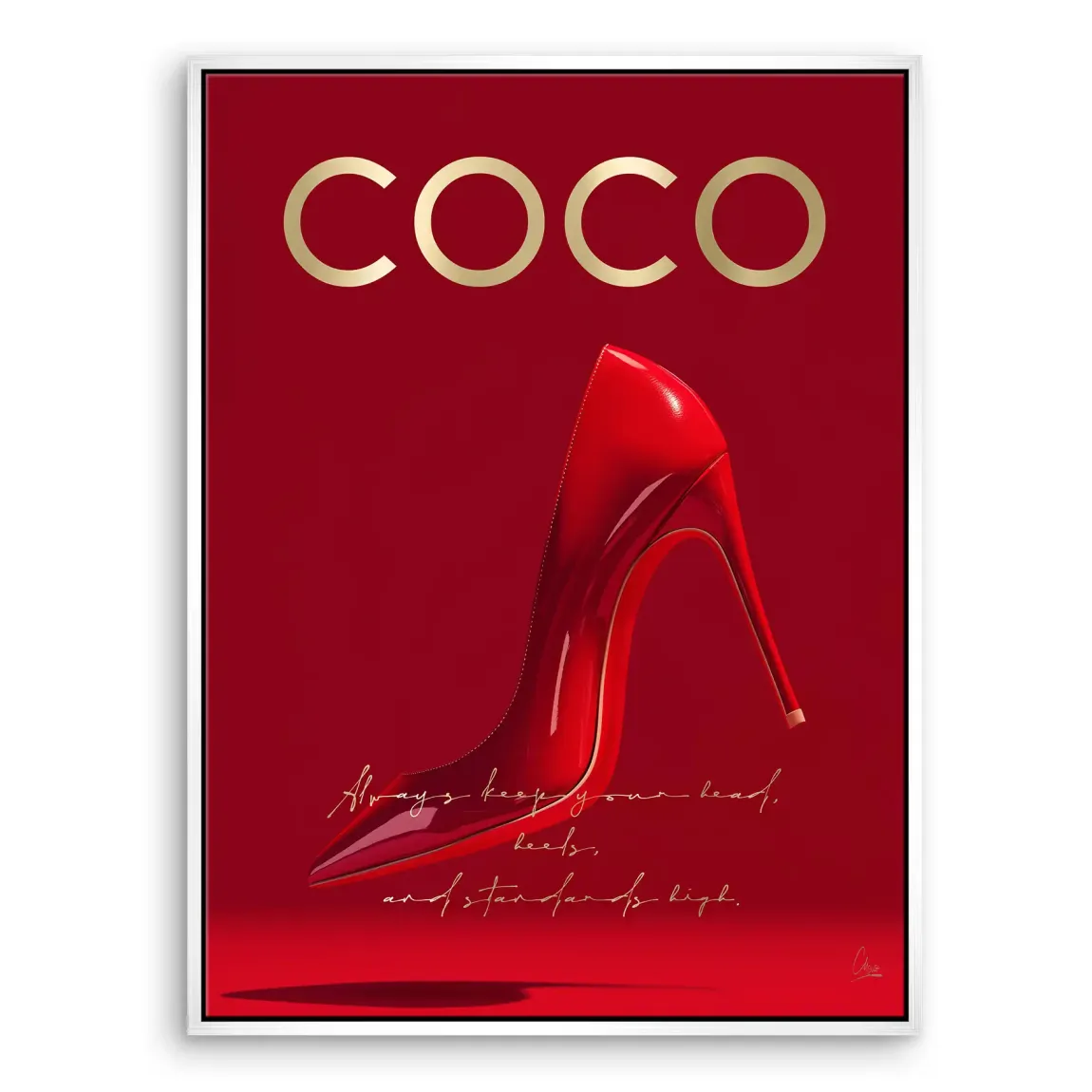 Coco Heels Leinwand Bild