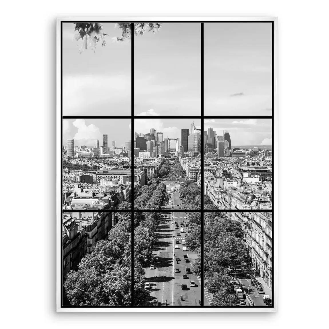 Skyline Avenue Paris Leinwand Bild