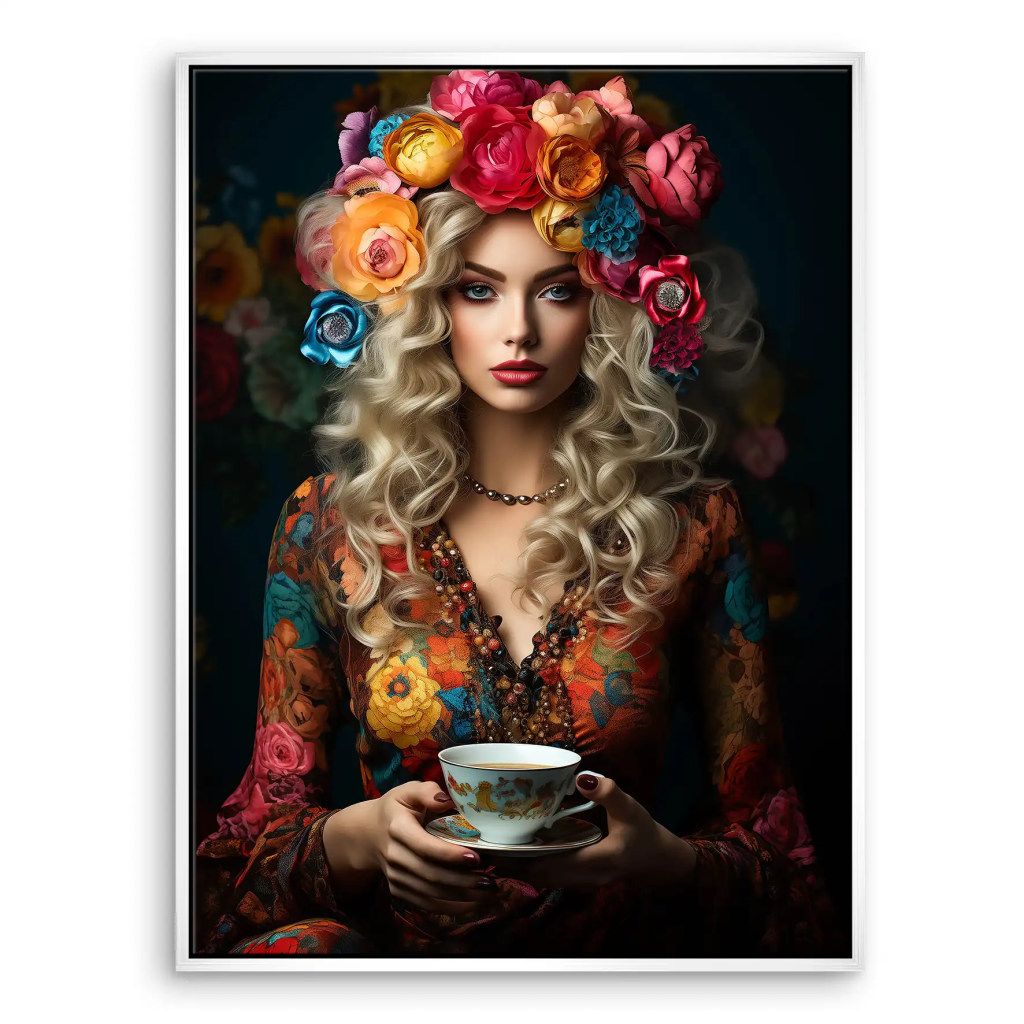 Beauty Bohemian Flower Leinwand Bild INGALERIE