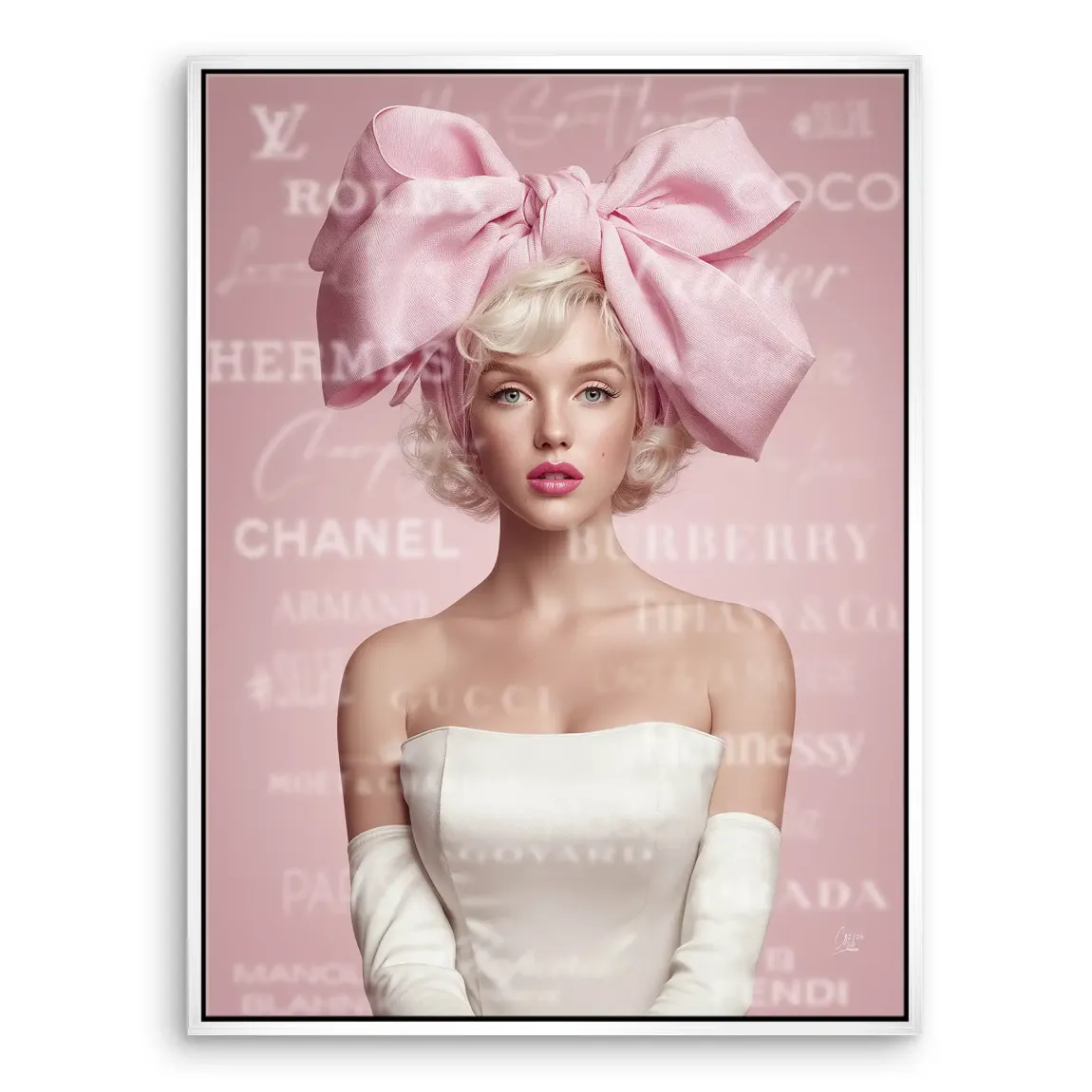 Marilyn Monroe Couture Pop Art Leinwand Bild