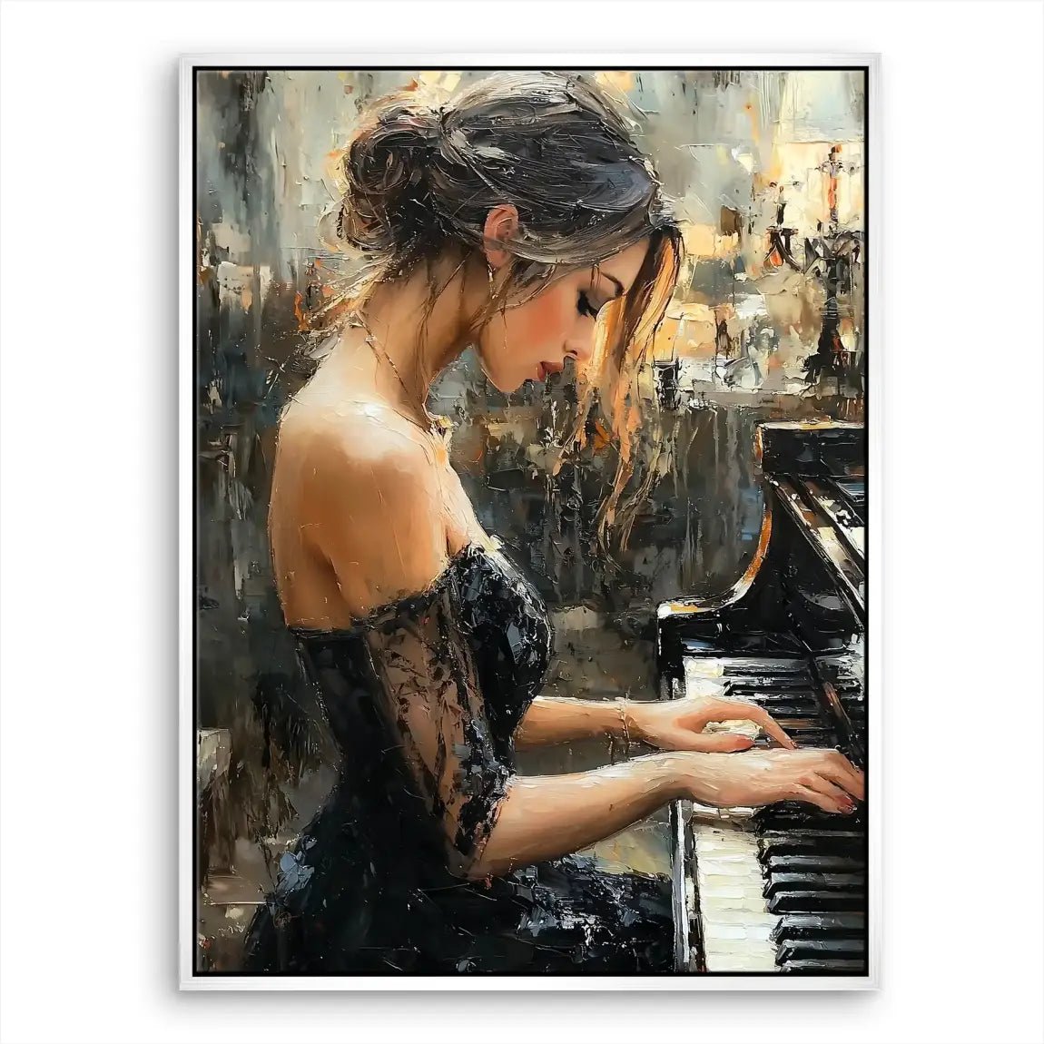 Sensual Piano Leinwand Bild INGALERIE