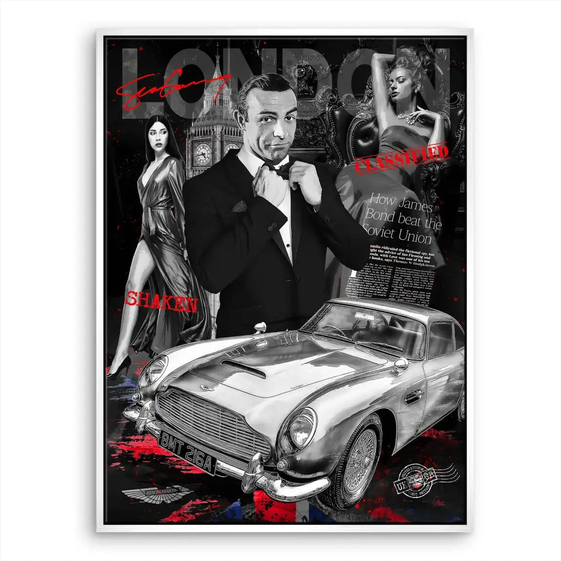 Bond London Style Leinwand Bild INGALERIE