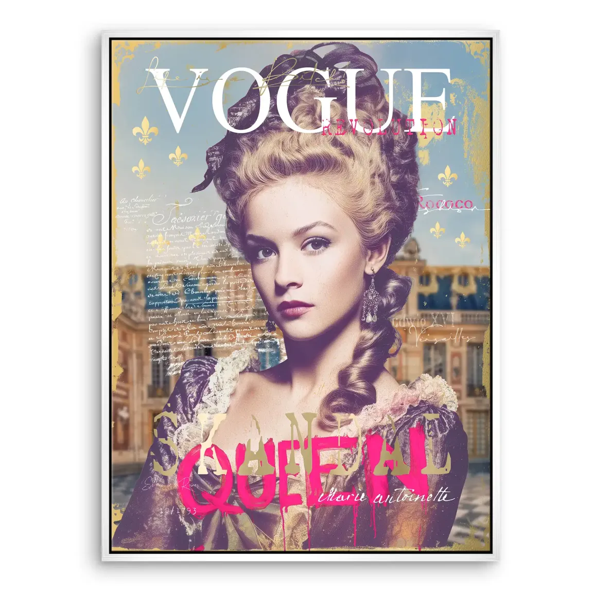 Marie Antoinette Vogue Leinwand Bild