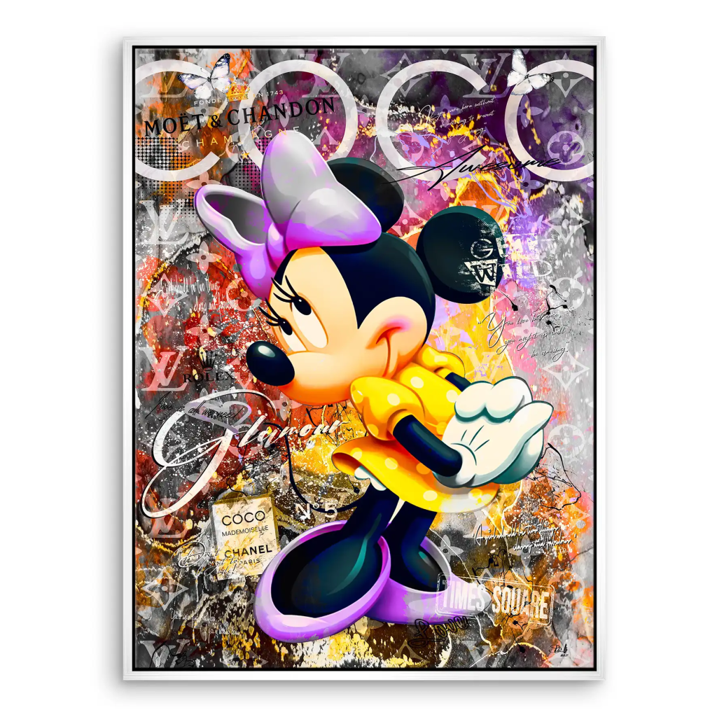 Minnie Maus Glamour Pop Art Leinwand Bild INGALERIE